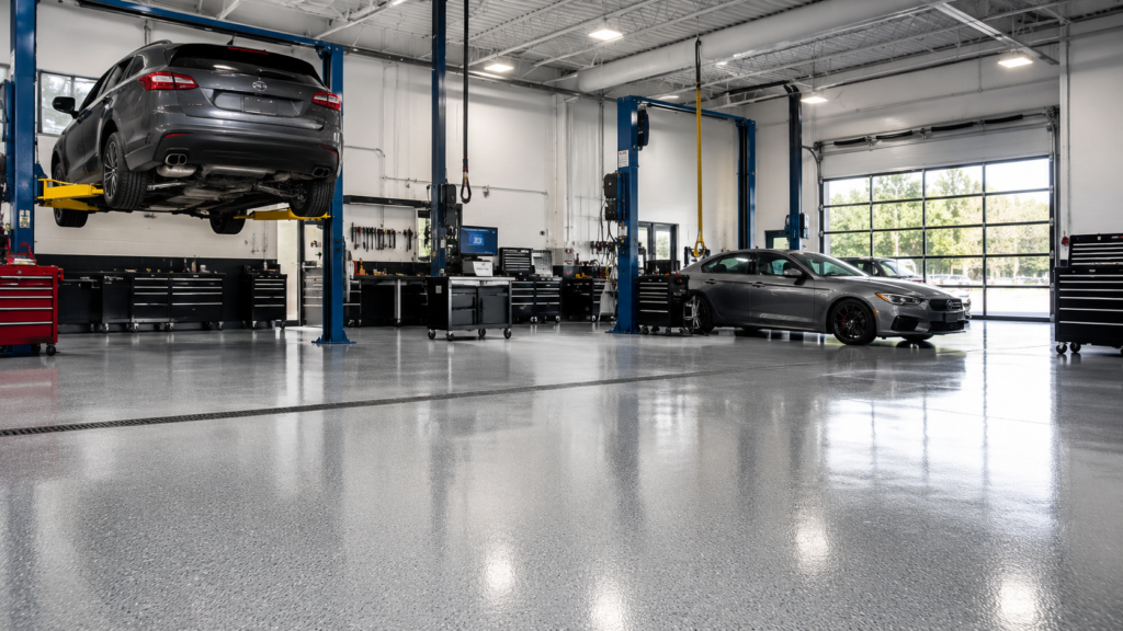 autoshop commercial floor coatings
