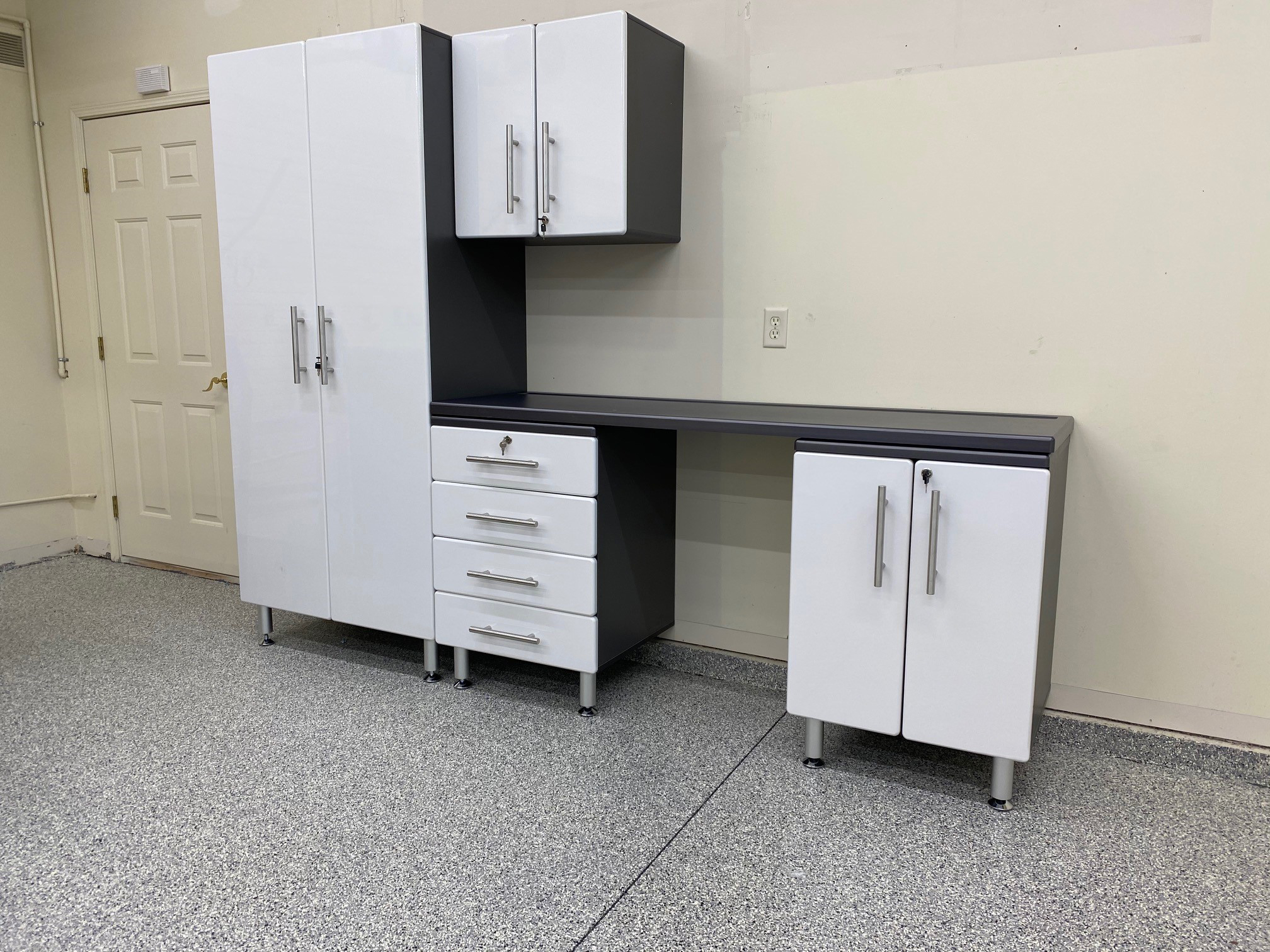 white custom garage cabinets albuquerque